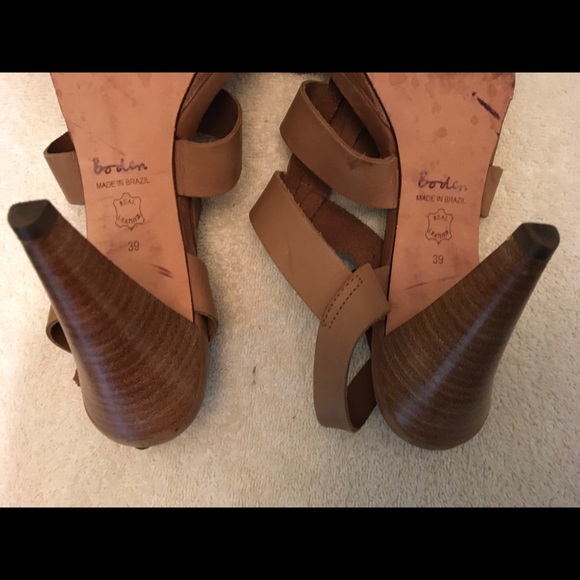 Boden Carmel/brown  Leather Sandal Size 8.5 - Picture 3 of 12